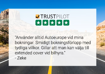 Auto Europes omdömen från Trustpilot - Zeke