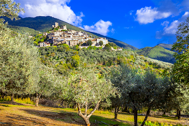 Italien Road Trip översikt Rieti