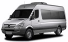 En grå Mercedes Sprinter