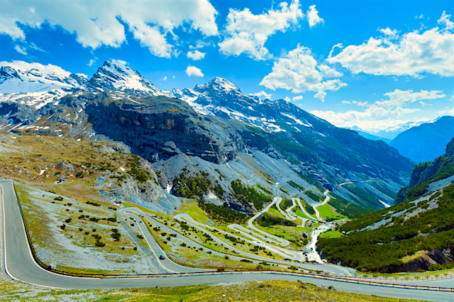 Road Trip italien planering Stelviopasset